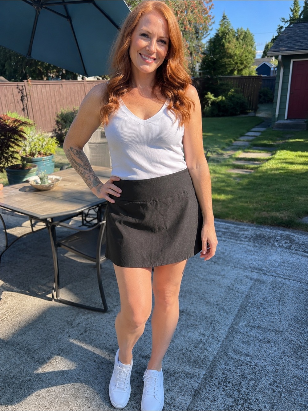 NWOT S.C. & CO. Black Skort Size Medium